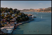 View from above, Sausalito. California, USA (color)