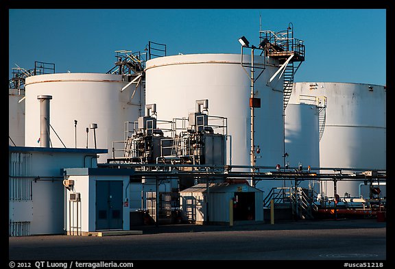 Oil tanks, Richmond. Richmond, California, USA