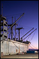 SS Red Oak Victory ship, Shipyard No 3, World War II Home Front National Historical Park. Richmond, California, USA (color)