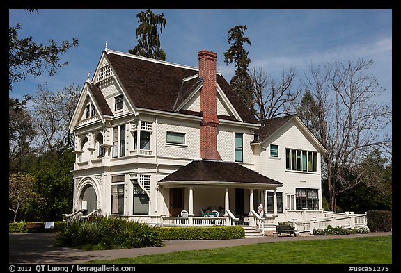 Victorian house, Ardenwood historic farm regional preserve, Fremont. California, USA (color)