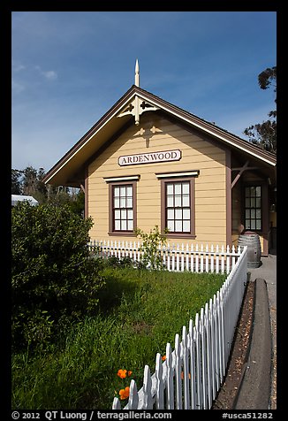 Historic building, Ardenwood farm, Fremont. California, USA (color)