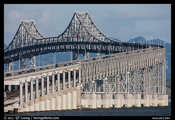 Richmond Bridge. San Pablo Bay, California, USA (color)