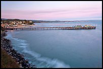 Fishing Pier at sunset. Capitola, California, USA (color)