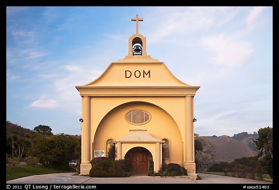 St. Vincent DePaul Church, Davenport. California, USA (color)