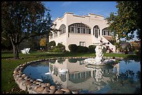 Savannah-Chanelle winery villa, Santa Cruz Mountains. California, USA (color)