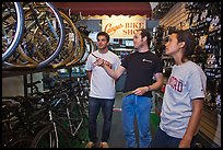 Bicycle shopping. Stanford University, California, USA ( color)