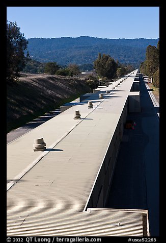 Two-mile long linear accelerator. Stanford University, California, USA (color)