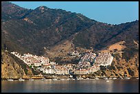 Appartment complex, Catalina Island. California, USA (color)