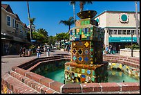 Fountain, Avalon Bay, Santa Catalina Island. California, USA ( color)