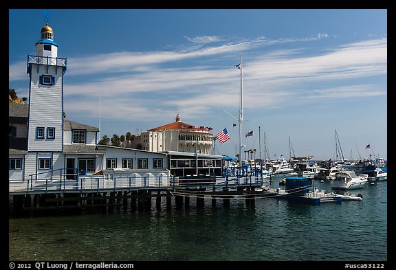 Yacht club and casino, Avalon, Catalina Island. California, USA
