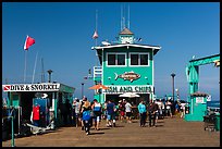 Pier, Avalon Bay, Santa Catalina Island. California, USA (color)