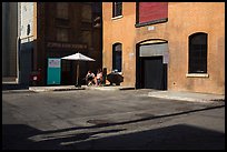 New York backlot, Paramount Pictures Studios. Hollywood, Los Angeles, California, USA (color)