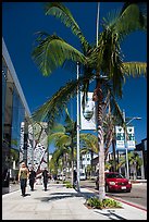 Rodeo Drive. Beverly Hills, Los Angeles, California, USA ( color)