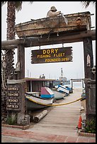 Gate to Dory Fishing Fleet. Newport Beach, Orange County, California, USA ( color)