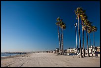 Deserted beach in winter. Newport Beach, Orange County, California, USA ( color)