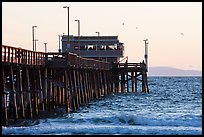 Newport Pier in late afternoon. Newport Beach, Orange County, California, USA ( color)