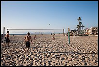 Beach volleyball, Hermosa Beach. Los Angeles, California, USA ( color)