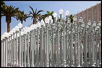 Urban Light by Chris Burden in front of LACMA. Los Angeles, California, USA ( color)