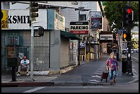 Sidewalk. Hollywood, Los Angeles, California, USA ( color)