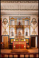 Chapel interior, El Presidio. Santa Barbara, California, USA ( color)