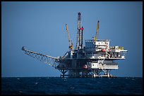 Offshore oil rig. California, USA ( color)