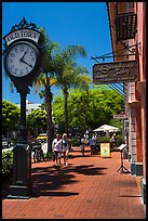 Old Town clock, State Street. Santa Barbara, California, USA ( color)
