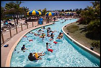 Floating in waterpark, Legoland, Carlsbad. California, USA ( color)