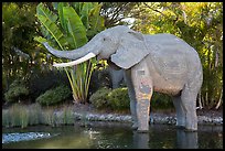Life-size elephant, Legoland, Carlsbad. California, USA ( color)