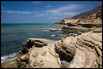 Sculptured coastline, Cabrillo National Monument. San Diego, California, USA ( color)