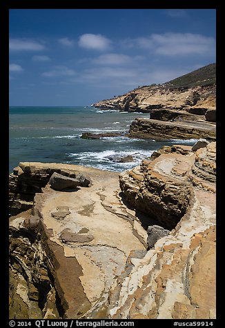 Coastline, Cabrillo National Monument. San Diego, California, USA (color)