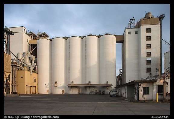Grain silo. California, USA (color)