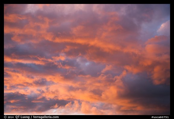 Clouds at sunset. California, USA