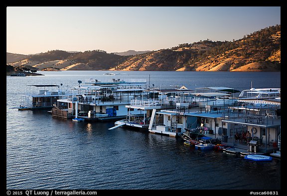 Marina, Lake Mcswain. California, USA (color)