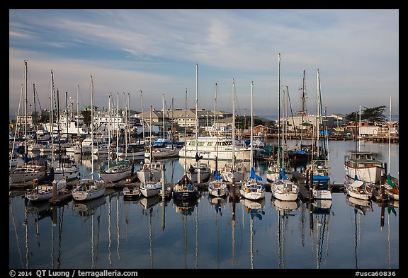 Marina, Moss Landing. California, USA (color)