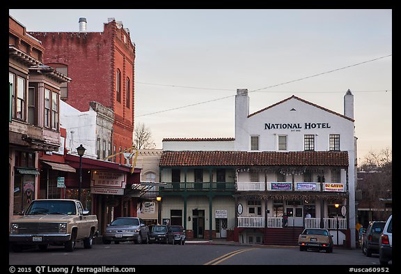 National Hotel, Jackson. California, USA (color)