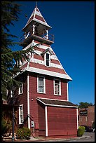 Queen Anne style Old Town Firehouse, Auburn. Califoxrnia, USA ( color)