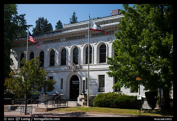 El Dorado County courthouse, Placerville. California, USA (color)