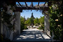 Entrance to memorial garden, Cesar Chavez National Monument, Keene. California, USA ( color)