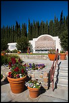 Cesar Chavez memorial, Cesar Chavez National Monument, Keene. California, USA ( color)