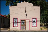 Square facade, Cedarville. California, USA ( color)