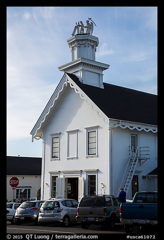 Church. Mendocino, California, USA (color)