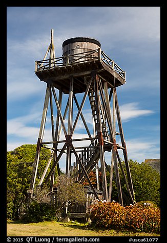 Water tower. Mendocino, California, USA (color)