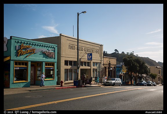 Main Street. California, USA (color)