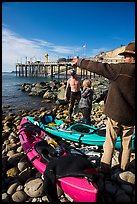 Abalone divers. California, USA ( color)