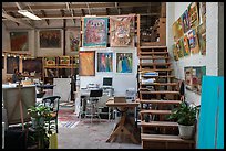 Painters studio. Berkeley, California, USA ( color)