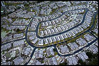 Aerial view of Villages after hailstorm. San Jose, California, USA ( color)