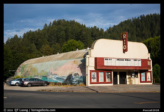 Theater, Monte Rio. California, USA (color)