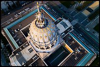 Aerial view of City Hall roof. San Francisco, California, USA ( color)