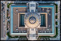 Aerial view of City Hall looking down. San Francisco, California, USA ( color)