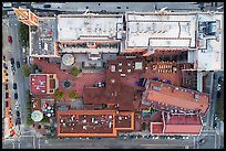 Aerial view of Ghirardelli looking down. San Francisco, California, USA ( color)
